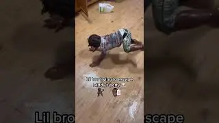 lil bro trying to escape the Diddy Party 💀