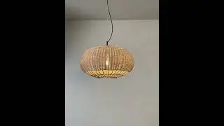 Coastal Home Lighting Kitchen Island Rattan Pendant Light Natural Retro Luxurious Chandelier