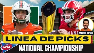 🏈 PRON&Oacute;STICOS FINAL NCAAF  | MIAMI VS INDIANA | 🔥PARLAY GRATIS🔥