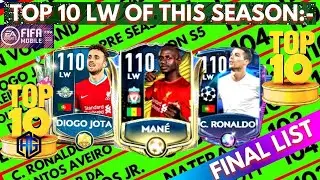 TOP 10 LW RANKING IN FIFA MOBILE 20 (FINAL LIST) ||  BEST NON PRIME  ICON LW || OVERALL THE SEASON |
