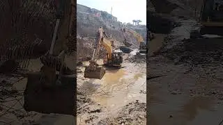 power of excavator #cofferdam #civil #machine #excavator