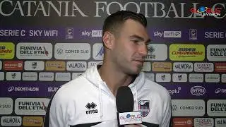 Ai microfoni di GLOBUS Television Mario Ierardi post partita #CataniaFC - #SiracusaCalcio1924