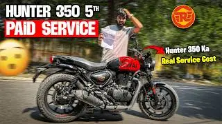Royal Enfield Hunter 350 5th Paid Service Cost 💸 | Kitna Kharcha Hua? Full Service Experience 🔧
