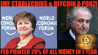 WT#! IMF SAYS SOME STABLECOINS & BITCOIN ARE PONZI SCHEMES! FED PRINTED 20% OF ALL MONEY IN 1 YEAR!