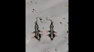 #beadwithme #skunk #seedbeads #earrings #silent #vlog part 6