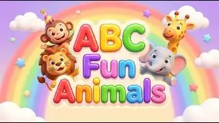 Learn A to Z with Happy Animals 🐘🐵 | Kids Cartoon Alphabet Song