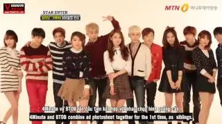 [Eng+Vietsub] MTN STAR NEWS: BTOB & 4MINUTE Shooting For 'Shoemarker' Catalog