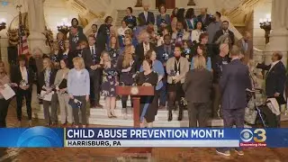 Ceremony held at Pennsylvania State Capitol to raise awareness for Child Abuse Prevention Month