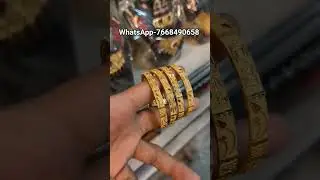 1 gram gold plated jewellery #bangles #shorts