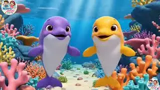 Baby dolphin family Dance | Nursery Rhymes & Kids Songs | nannu jessi kids tv #nurseryrhymes 