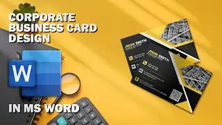 CORPORATE BUSINESS CARD DESIGN IN MS WORD
