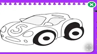 Toy Car Drawing To Toy Car Cut And Easy Colour painting Video For kids Learning video For Baby Game