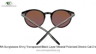 Serengeti LEONORA Sunglasses Shiny Transparent Black Layer Mineral Polarized Drivers Cat 2 to 3 51mm