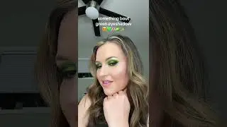 Green shadow 💚🍏🍋&zwj;🟩✨ #greeneyemakeuplook #greeneyeshadow #makeuptransition #makeuptransformation