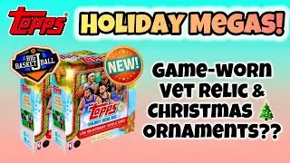 *ПЕРВЫЙ ВЗГЛЯД!* Баскетбольная флагманская сумка Topps 2025-26 HOLIDAY Mega Box Break x2 🔥 Поноше...