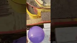 🔵⚪🟡Will a water balloon explode if it rolls down from a tall building? 💥🎈#Timelapse16