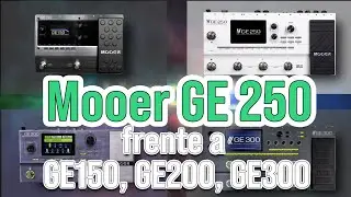 Mooer GE 250 y el resto de multiefectos de Mooer