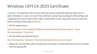 Microsoft Windows SecureBoot Update