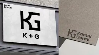 K + G Logo Design in Pixellab