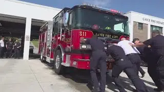 New fire truck gets a washdown in Cayce