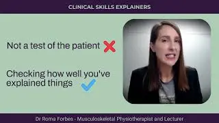 Patient Education Part 3; Using a Teach Back approach