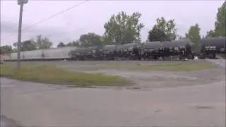 UP 7449 GE ES44AC with NS 8792-50th-Upload on UP Navasota Subdivision Tomball,TX 4/18/2015