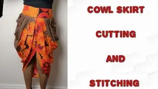 How to make cowl skirt - cutting and stitching #DIY #howtosew #makeadress #beginners #michestitches