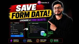 Livewire 4 Form Objects: Save Data with Eloquent | Ep 16