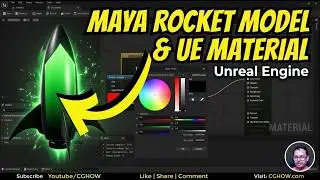 Rocket Model in Maya and Material in Unreal Engine