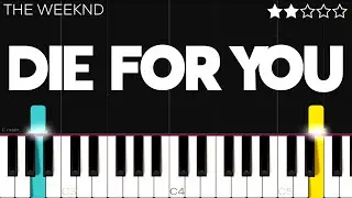 The Weeknd - Die For You | EASY Piano Tutorial