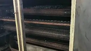 Charcoal briquettes mesh belt dryer | chain plate dryer | continuous drying machine