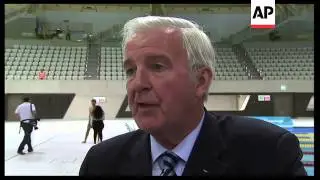 Aquatics centre opens 1 year before 2012 Olympic Games begin