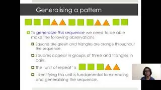 Pedagogy of Maths : Algebraic Thinking (Part-1)