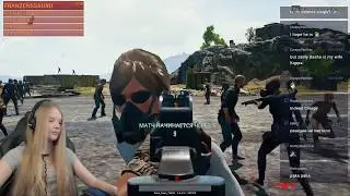 RUSSIAN GIRL IS LOOKING FOR FRIENDS / PUBG / ШКОЛЬНИЦА / БЕРЕМ ТОП