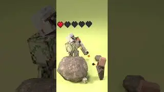 Minecraft Golem vs Sacrifice Satisfying 3D Cloth and Fluid Simulation