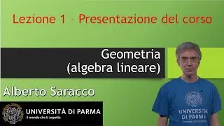 Algebra Lineare (Geometria) 1 - Presentazione del corso