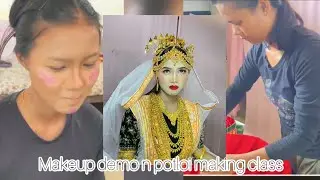Makeup tutorial n potloi making classes #democlass  #makeuptutorial 