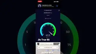 Jio True 5G Speed Test #5g #jio #jiotrue5g #shorts #viral