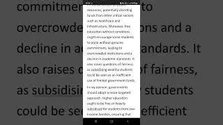 Education 82. Some people believe that everyone has right to university education. Therefore,
