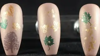 Bare Trees and Fall Leaves! Fun and Fast Nails Art for Fall!