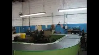 Transportador ACR Esteira Modular Plástica - Em curva V= 70 m/min