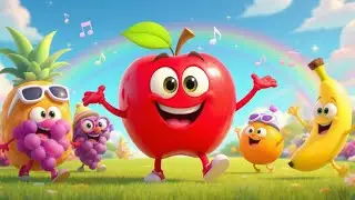 🍎 Fun Fruit Song for Kids | Big Smiling Fruits Dance & Sing! 🍌🎵