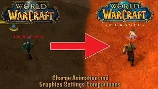 Vanilla WoW vs. Classic Beta: Charge Animation & Options Menu Comparison