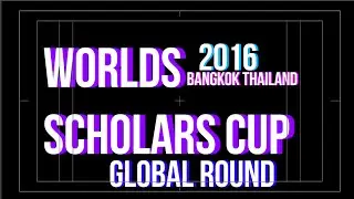WSC 2016 Global Round Bangkok