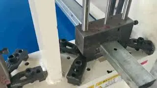 Semi Automatic Hydraulic Punching Machine For Punching Round Hole On Rectangular Tube