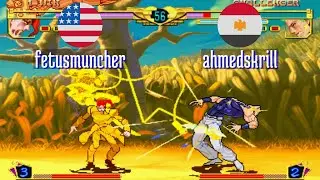 @jojobanr1: fetusmuncher (US) vs ahmedskrill (EG) [JoJo HFTF jojoban Fightcade] Sep 1