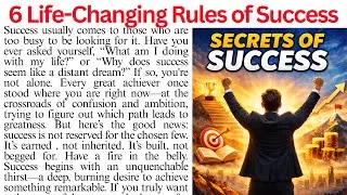 How To Be Successful in Life: 6 Life-Changing Rules of Success | Reading Comprehension Passage