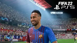 FIFA 22 | Barcelona vs Sevilla - La Liga Santander Full Match Gameplay | PS5 4K