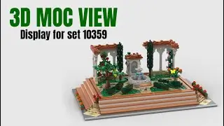 Modular Display for set 10359 - Fountain Garden | Lego MOC