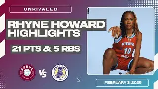 RHYNE HOWARD 21 PTS vs LUNAR OWLS HIGHLIGHTS | UNRIVALED BASKETBALL 2025